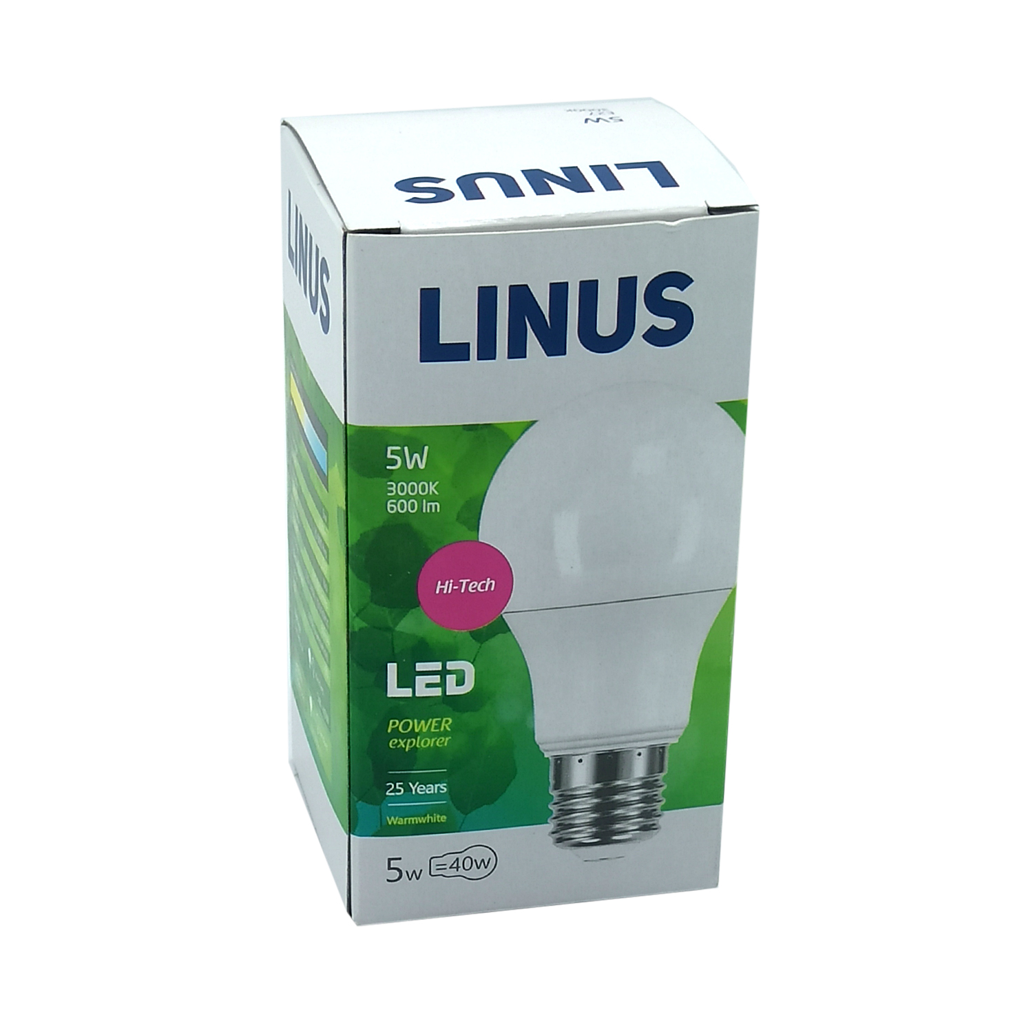 ნათურა სტანდარტული LINUS Lin8-7761 LED 5W E27 3000K — ნათურა და ვაზნა